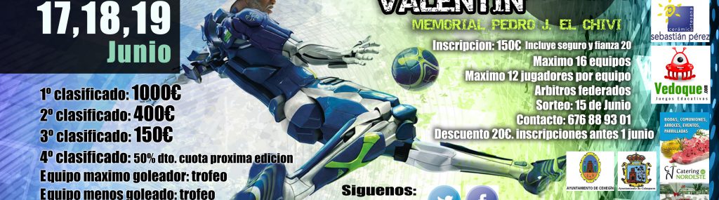 cartel futbol sala valentin 2016